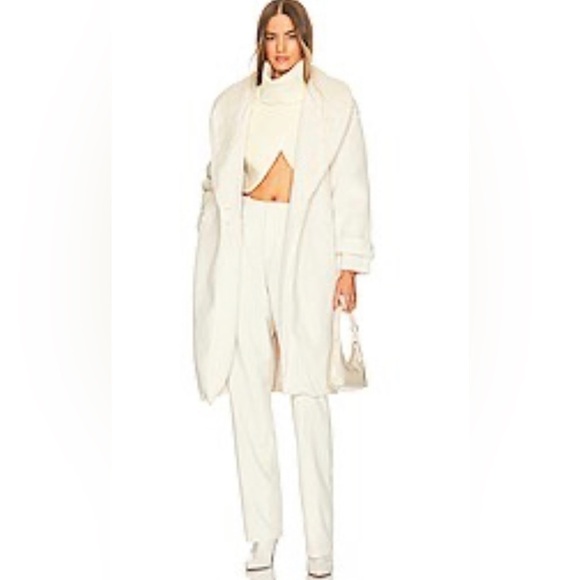 Danielle Guizio Sherpa coat in cream NWOT - Picture 2 of 6